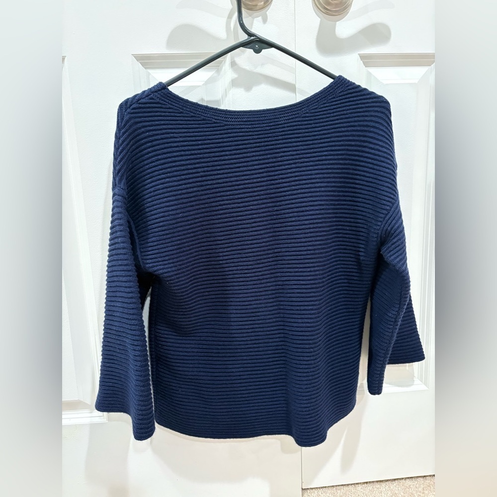 Navy Knit Sweater J McLaughlin Size XS - Picture 5 of 6